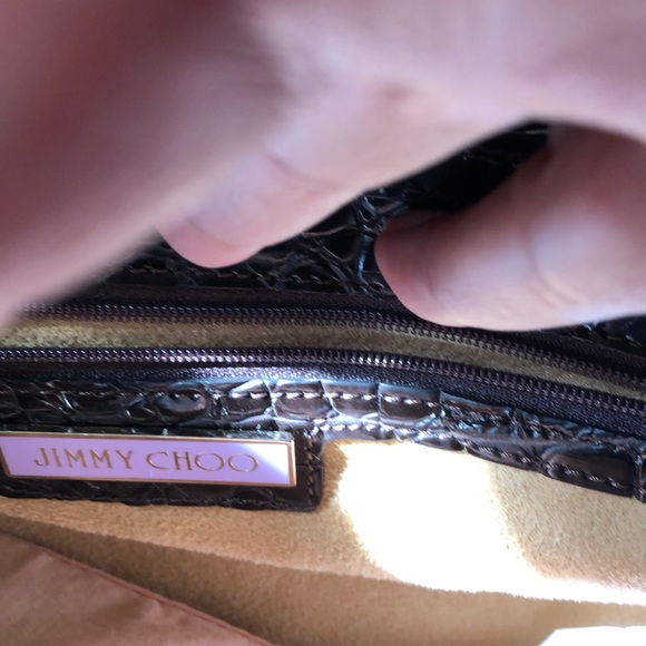 Authentic Jimmy Choo Crocodile Leather Rosabella Tote w/Crossbody Strap - Picture 5 of 7